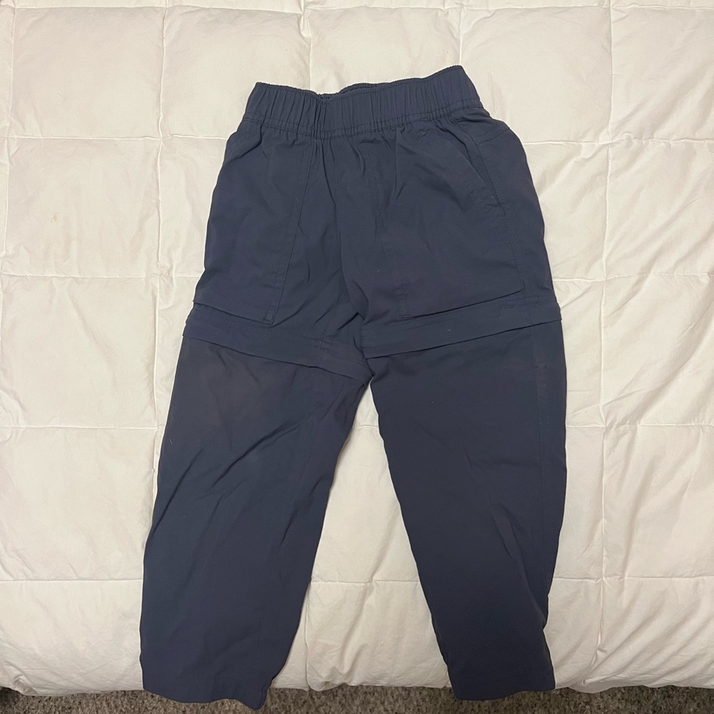 REI Kids zip off pants to shorts  - navy blue